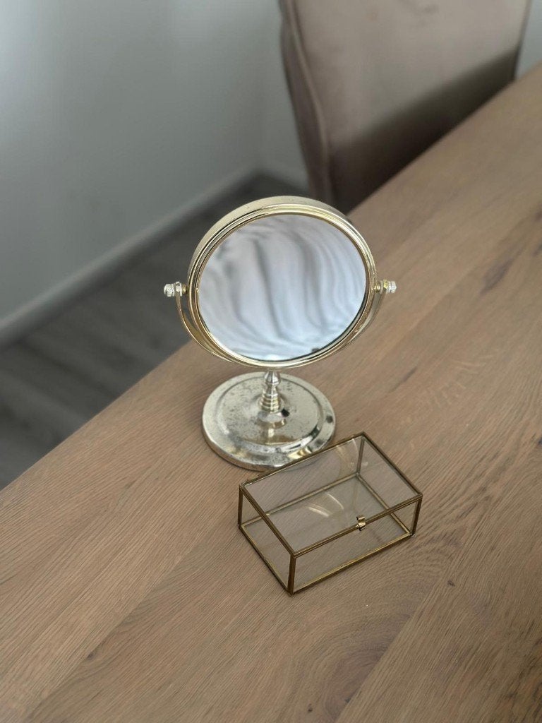 spiegeltje, Minder dan 50 cm, Gebruikt, Verzenden, Rond