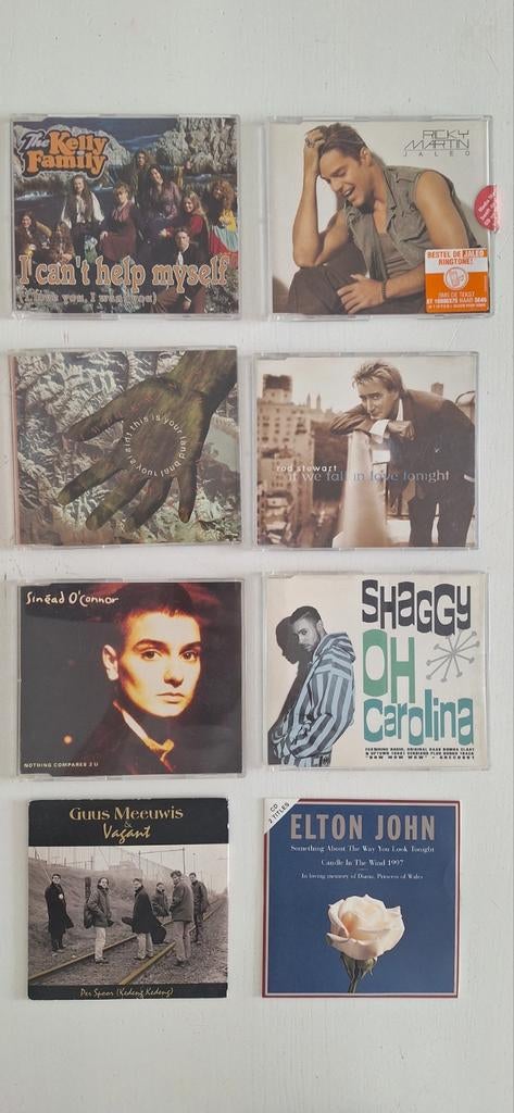 Diverse CD singles:  Kelly Family, Ricky Martin, Elton John, Ophalen of Verzenden, 1990 - 1999, Gebruikt