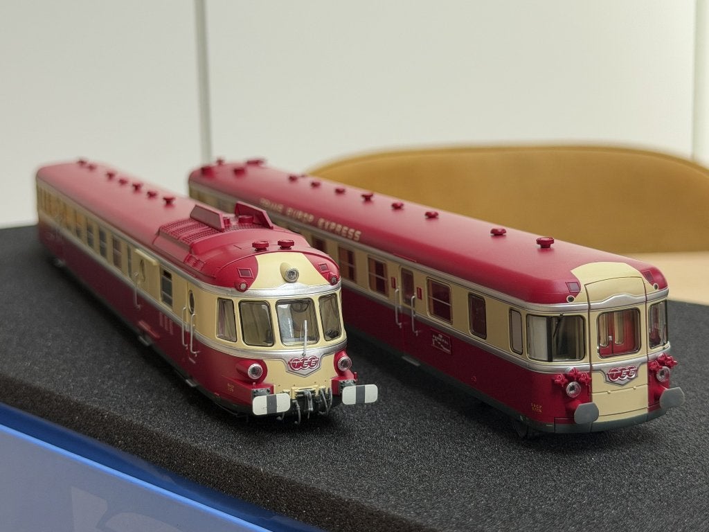 Dieseltreinstel SNCF RGP1 TEE met geluid (Jouef HJ2461S), Hobby en Vrije tijd, Treinset, Gelijkstroom, Jouef, Ophalen of Verzenden