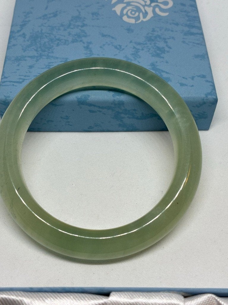 Hsiuyen Jade Armband – Groen/Geelgroen, Zilver en edelstenen, Vagif.hamidov@hotmail.com, Nieuw, Ophalen of Verzenden