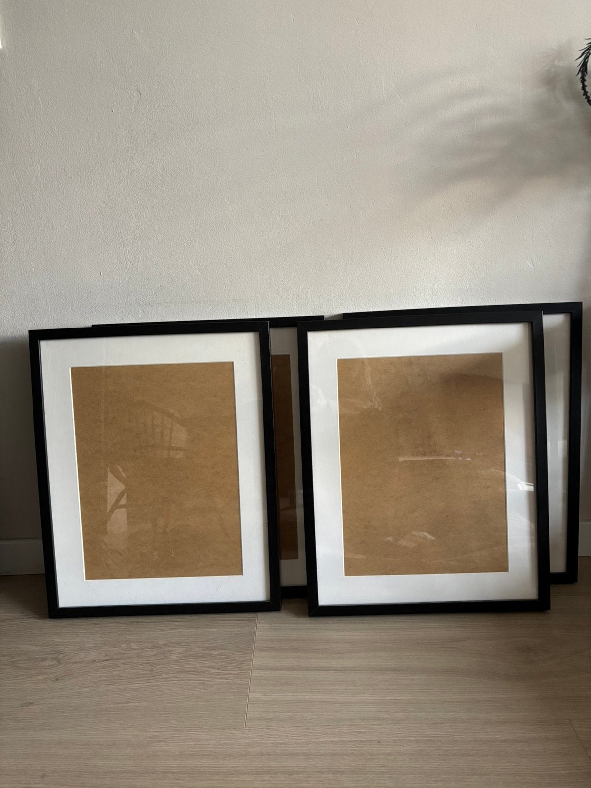 4x Ribba fotolijsten 53x43 passe-partout 39x29, Ophalen, Gebruikt, 53 cm, Zwart