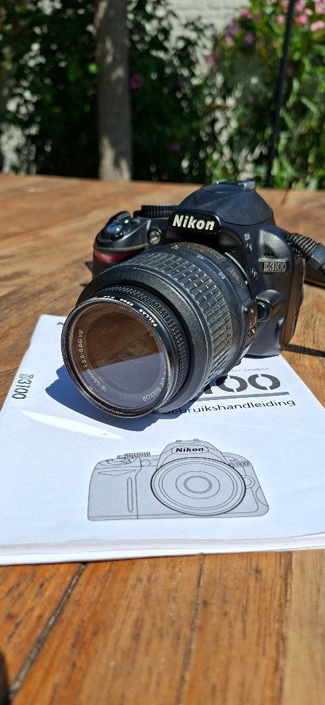 Nikon D3100 spiegelreflexcamera inclusief zoomlens, Audio, Tv en Foto, Fotocamera's Digitaal, 14 megapixels, Ingebouwde flitser