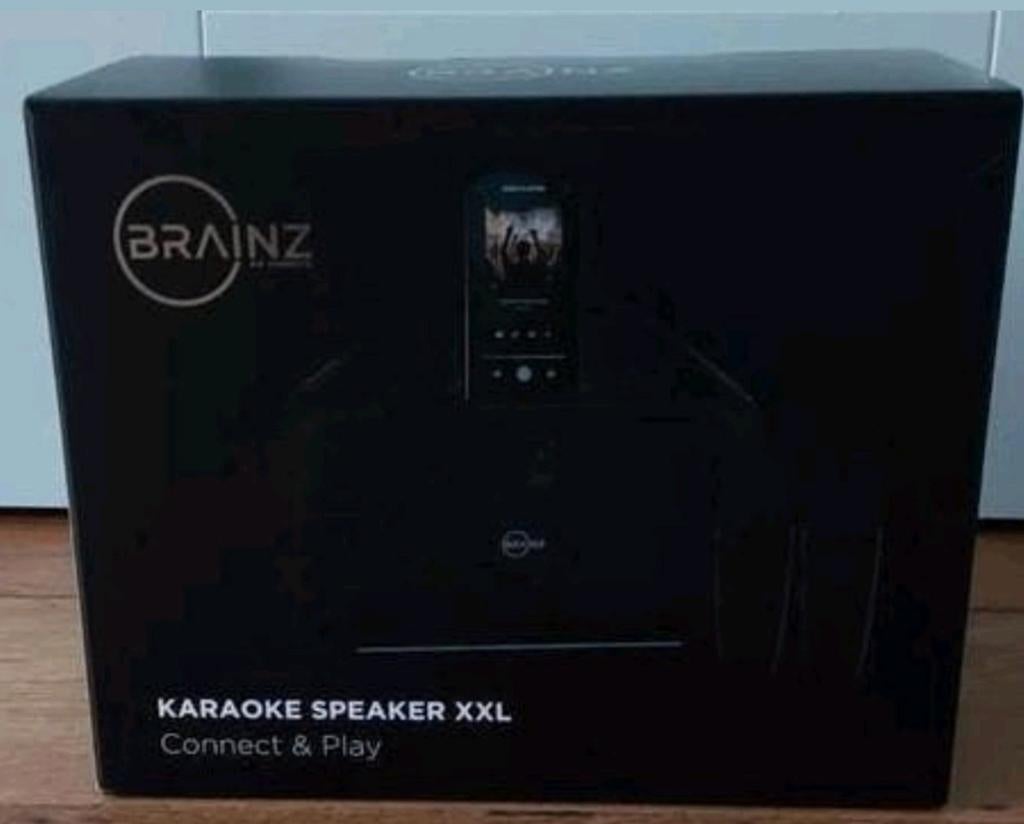 Brainz karaoke speaker xxl, Ophalen, Nieuw, Complete set