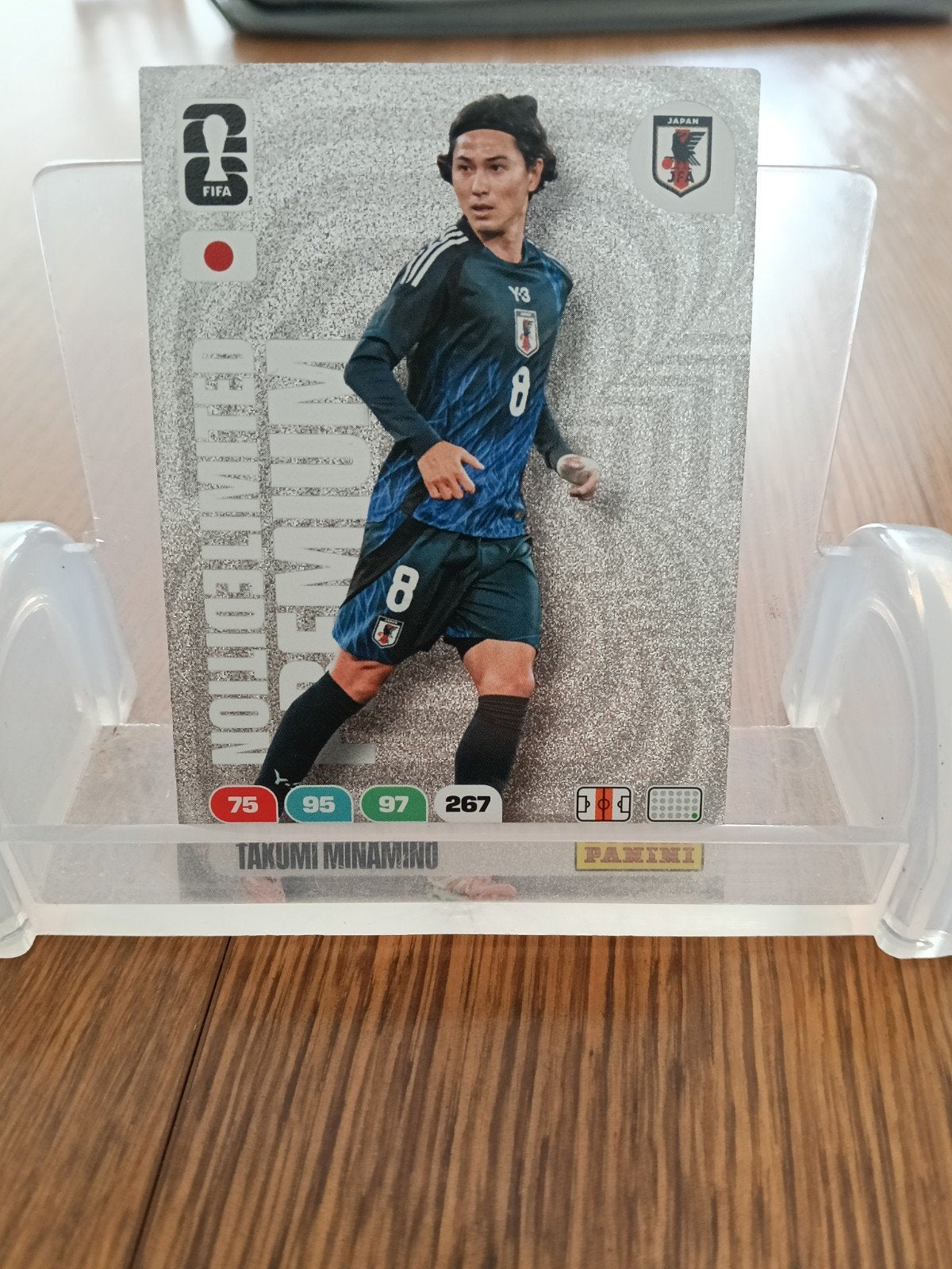 Limited Edition Premium Takumi Minamino FIFA Panini kaart, Verzenden, Zo goed als nieuw, Buitenlandse clubs, Spelerskaart