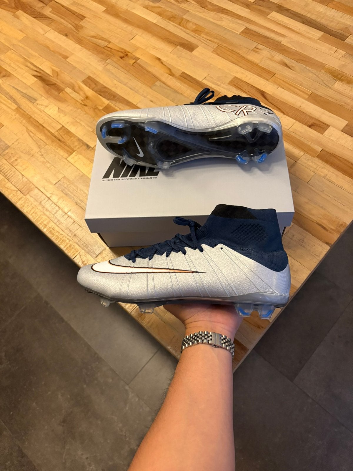 Nike Mercurial Superfly 4 Ronaldo FG 41, Maat XS of kleiner, Ophalen of Verzenden, Zo goed als nieuw, Schoenen