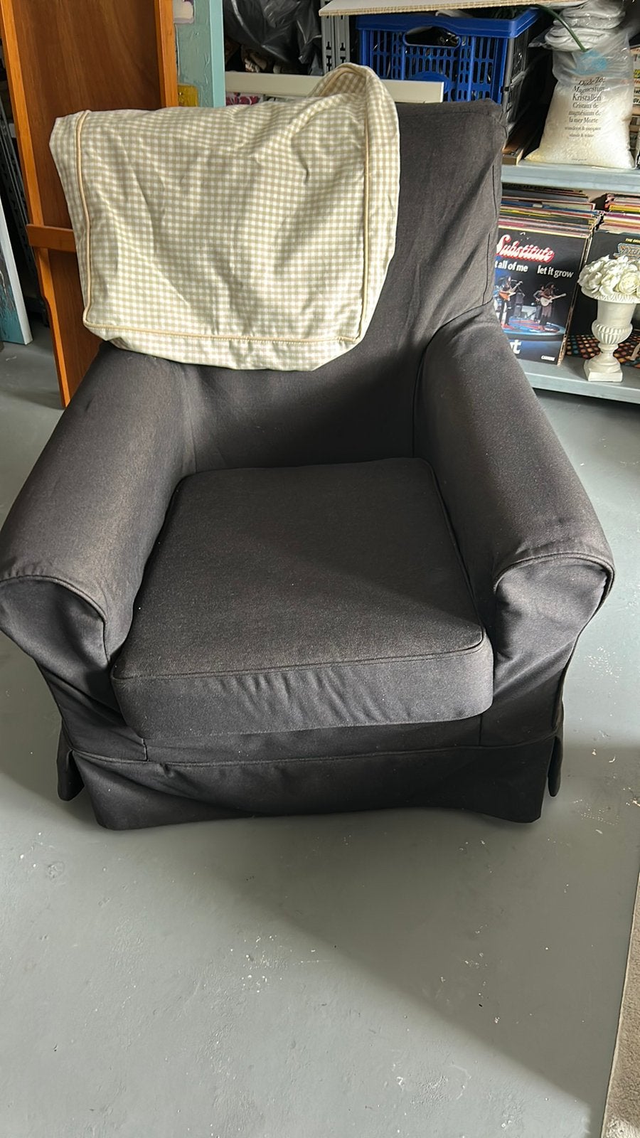 Ikea stoel zwart zgan, Ophalen, Eenpersoons, 75 tot 100 cm, Zo goed als nieuw
