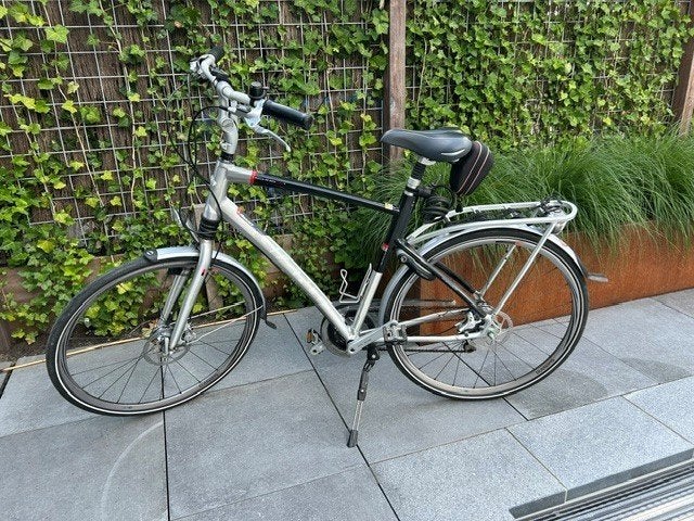 Sportieve Giant Techno fiets Carbon en Shimano onderdelen, Ophalen, 28 inch, Gebruikt, Giant