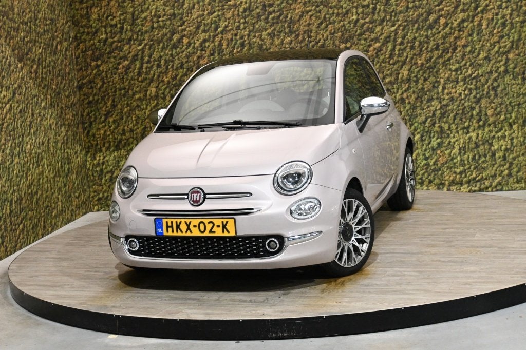 Fiat 500 1.0 Hybr. Star | Pink | P. sensor | Cruise cntrl. |, Auto's, Fiat, Voorwielaandrijving, Gebruikt, Overige kleuren, 4 stoelen