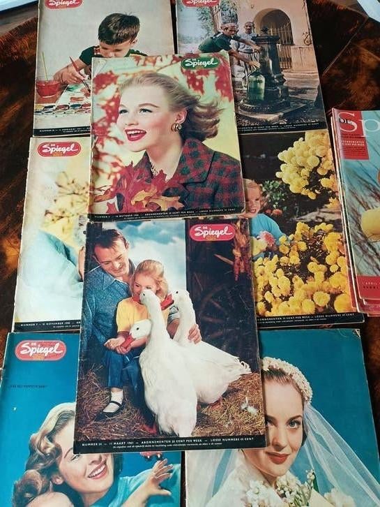 Tijdschriften 'De Spiegel' vintage- Jaren '50 en '60, Ophalen, Gelezen, Overige typen