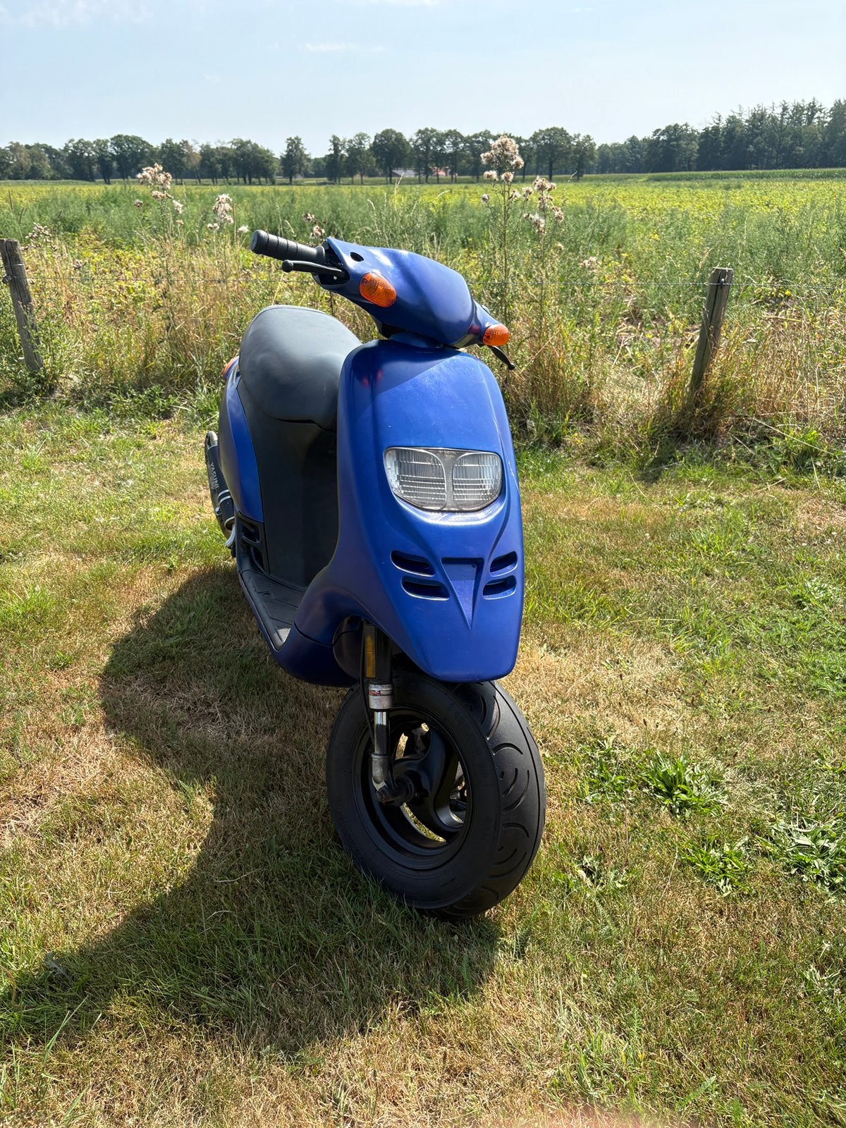 Typhoon 70cc brom dubbeldisk, Fietsen en Brommers, Scooters | Piaggio, Ophalen, Zo goed als nieuw, Tweetakt, Overige modellen