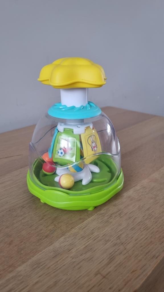 Chicco Spin & Play Rammelaar - Zo goed als nieuw, Ophalen of Verzenden, Zo goed als nieuw, Rammelaar, Met geluid