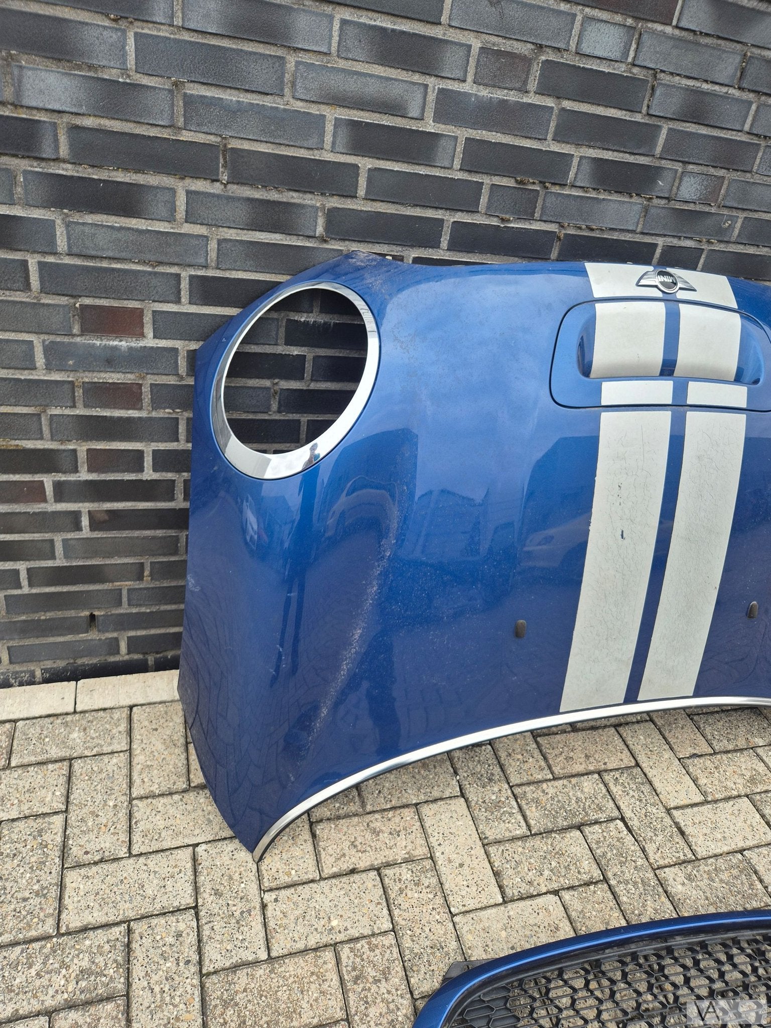 Motorkap Mini Cooper S / JCW met luchthapper R56 blauw a63, Auto-onderdelen, Carrosserie en Plaatwerk, Gebruikt, -, -, Ophalen of Verzenden