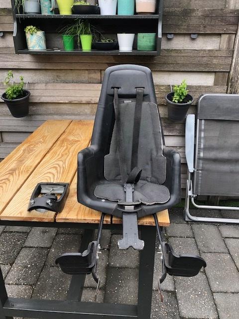 Te koop fietszitje, Fietsen en Brommers, Fietsaccessoires | Fietsstoeltjes, Ophalen, Gebruikt, Achterzitje, Bobbike