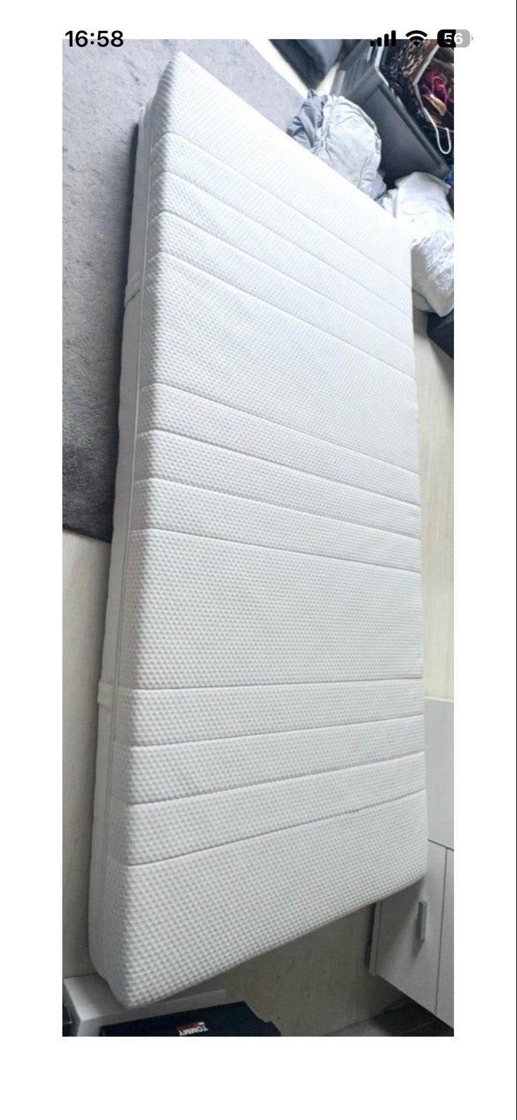 Ikea eenpersoons matras 90x200 cm - Zo goed als nieuw, 90 cm, Eenpersoons, Ophalen of Verzenden, Zo goed als nieuw