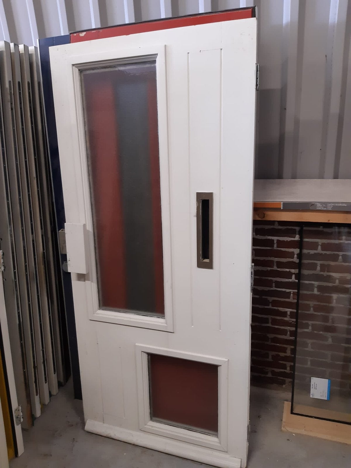 Hardhouten voordeur 935*2015, Ophalen, 1 tot 2 meter, Minder dan 3 meter, Nieuw
