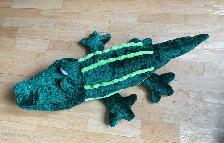 Knuffel pluche  krokodil, Kinderen en Baby's, Ophalen of Verzenden, Zo goed als nieuw, Overige typen