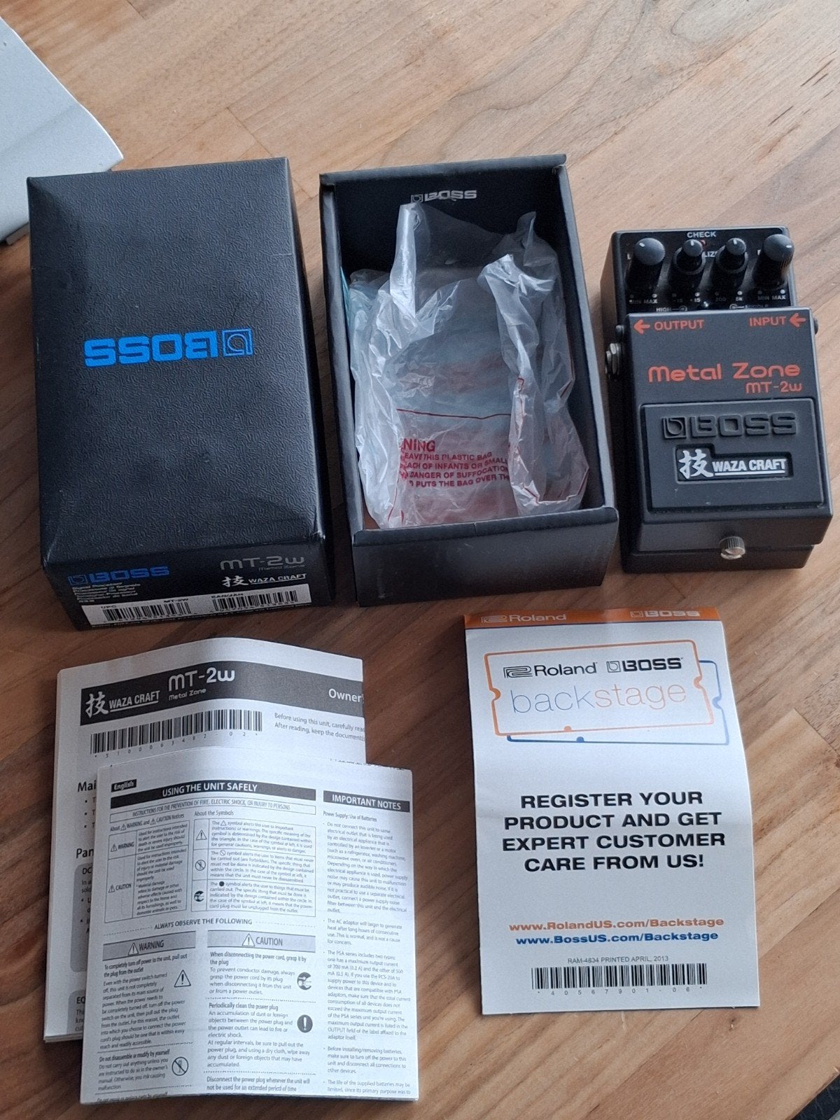 Boss MT-2W Metal Zone Waza Craft Distortion Pedaal (Japan), Muziek en Instrumenten, Effecten, Ophalen of Verzenden, Zo goed als nieuw