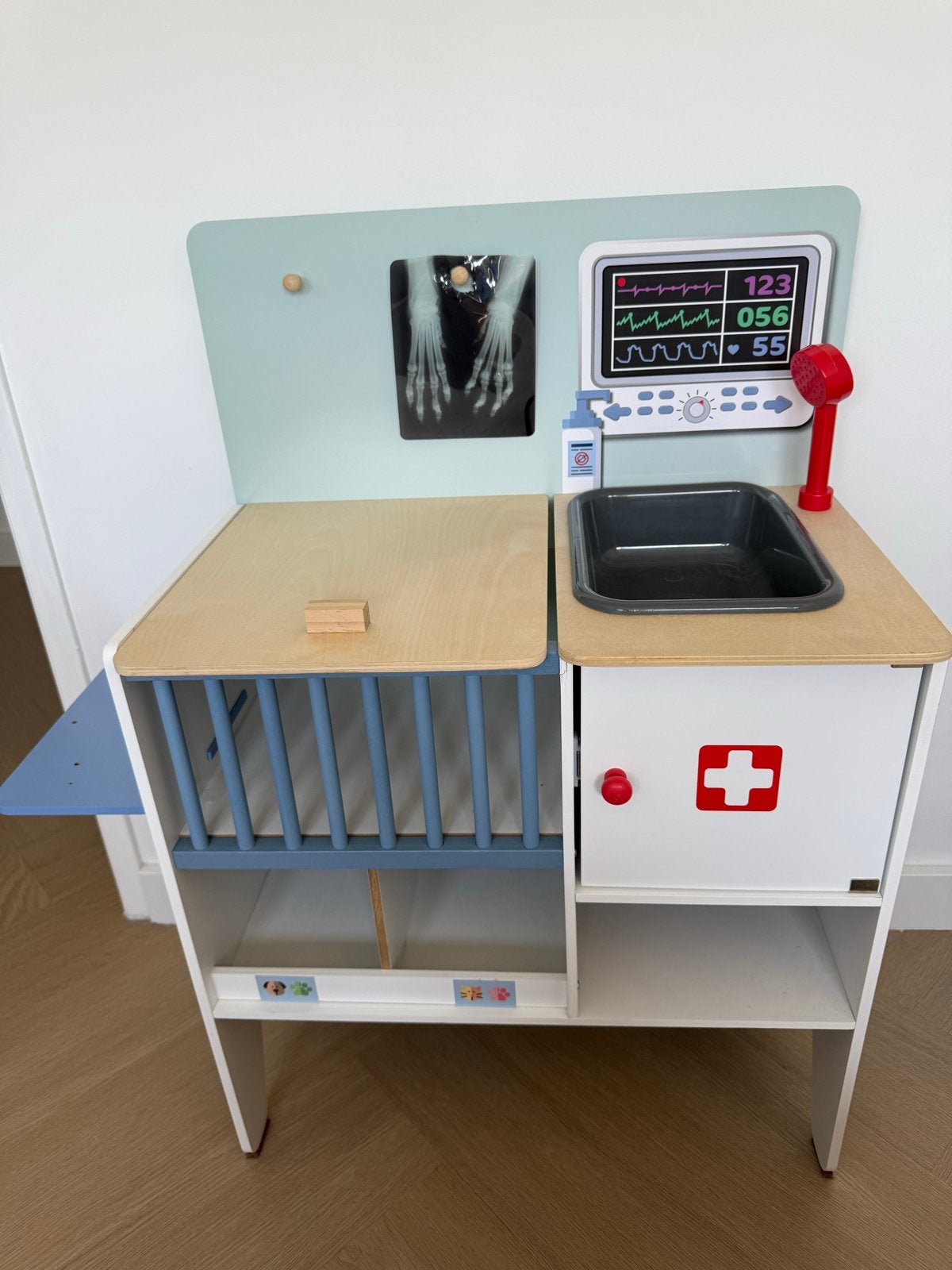 Houten 2-in-1 Dierenarts & Kinderarts Speelset, Ophalen, Gebruikt, Ontdekken
