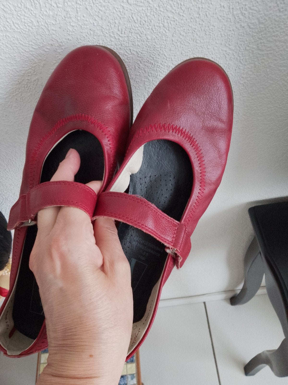 leren medicus ballerina rode schoenen echt leer, Kleding | Dames, Schoenen, Medicus, Ophalen of Verzenden, Zo goed als nieuw, Rood