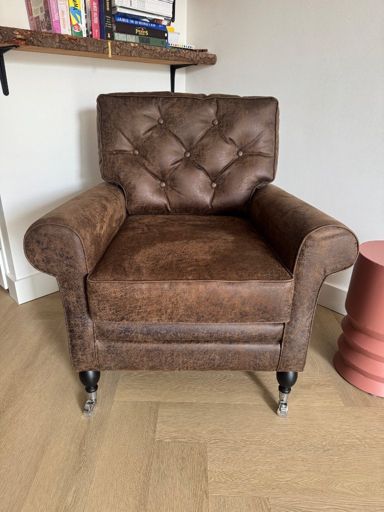 UrbanSofa Fauteuil Toscane, Ophalen, Zo goed als nieuw, 75 tot 100 cm, Leer