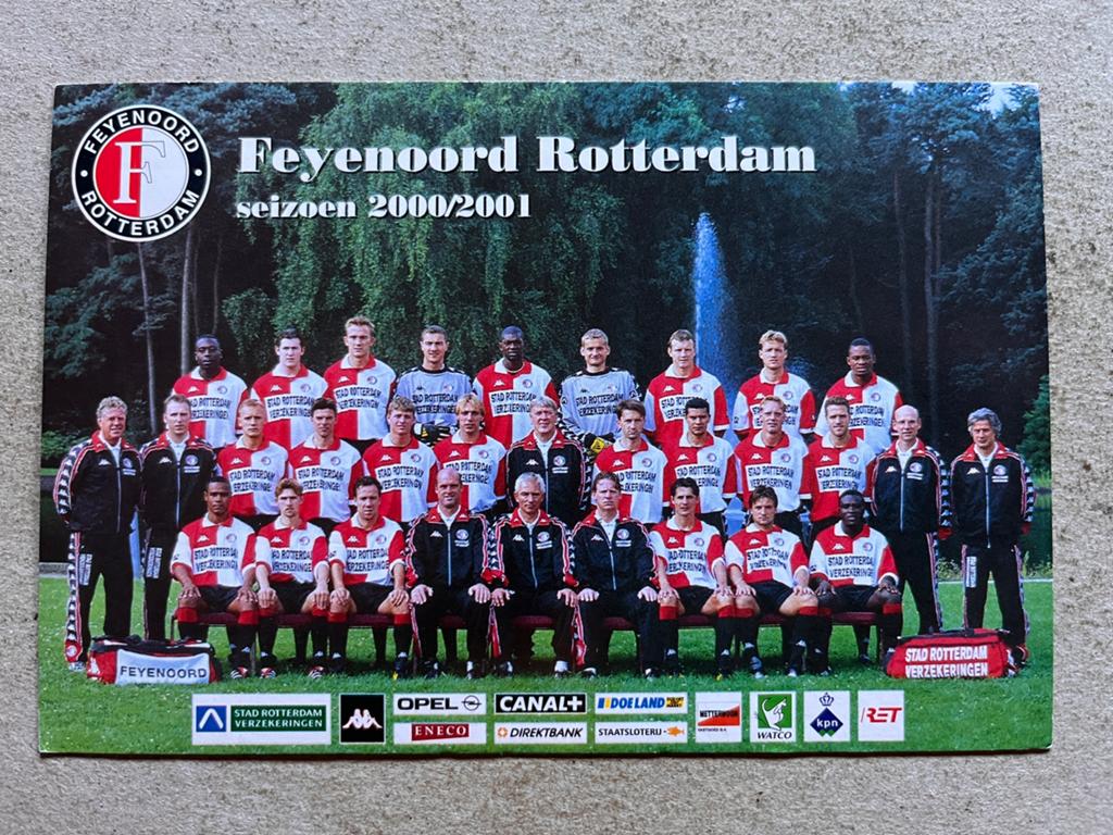 Feyenoord elftalkaart, Ophalen of Verzenden, Zo goed als nieuw, Feyenoord