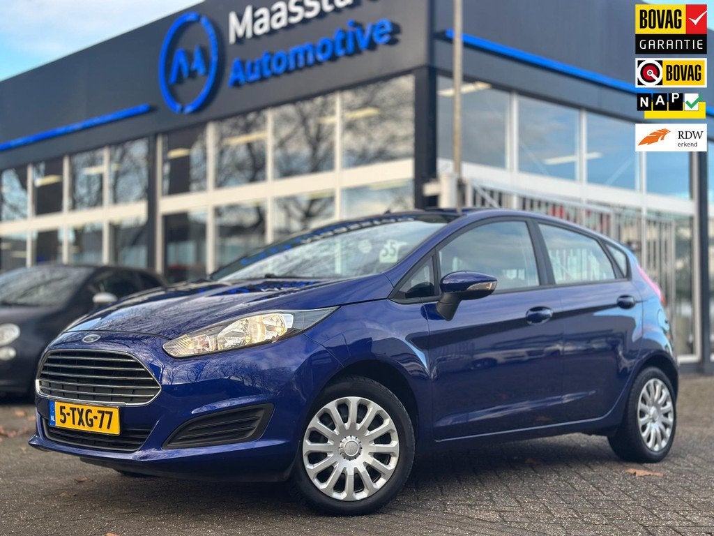Ford Fiesta 1.0 Style Facelift model NWE APK, Euro 5, Stof, Zwart, 525 kg