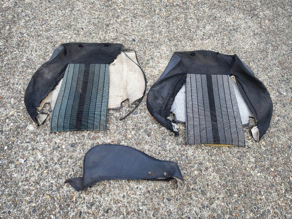 2x Rugleuning Bekleding Volkswagen Golf 1 GTi (1982-1983), Auto-onderdelen, Verzenden, Gebruikt, Volkswagen