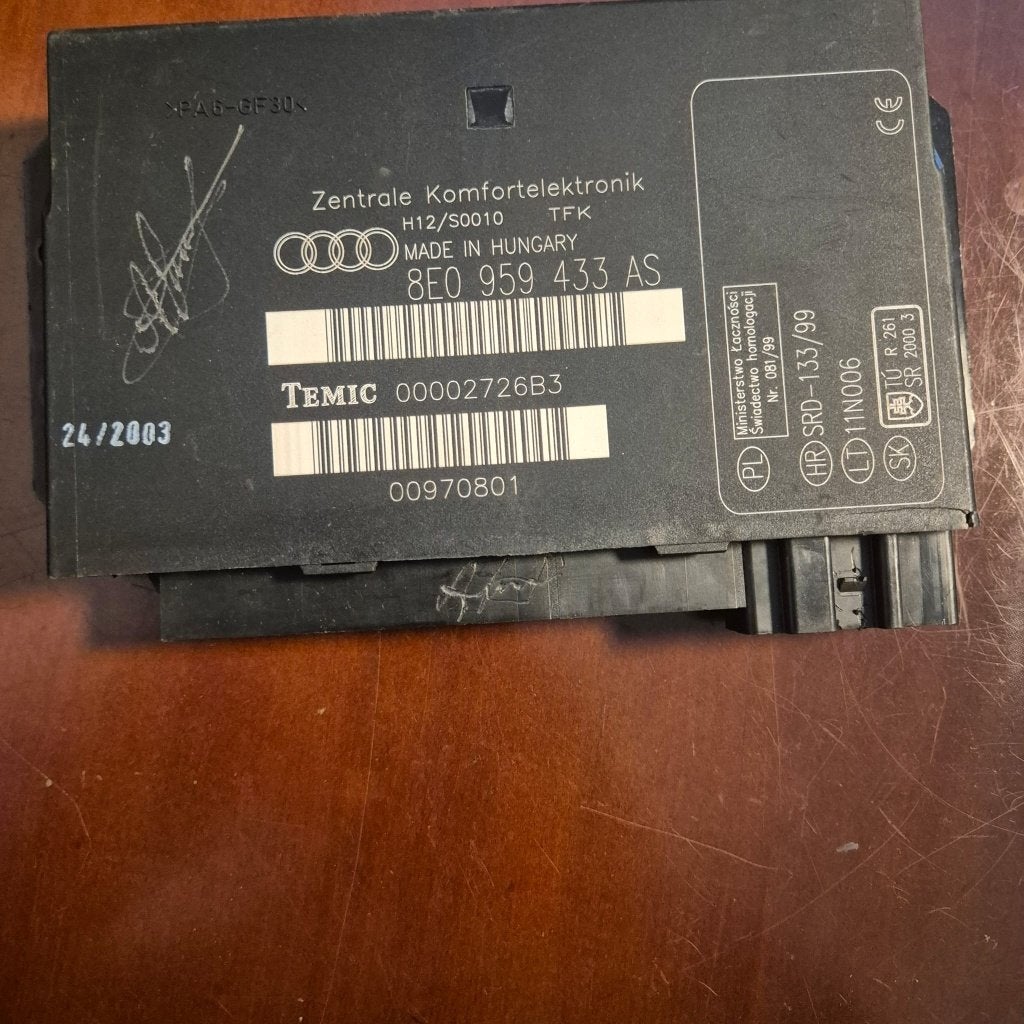 KOMFORT MODULE AUDI A4 CABRIO, Ophalen of Verzenden, Gebruikt, Audi