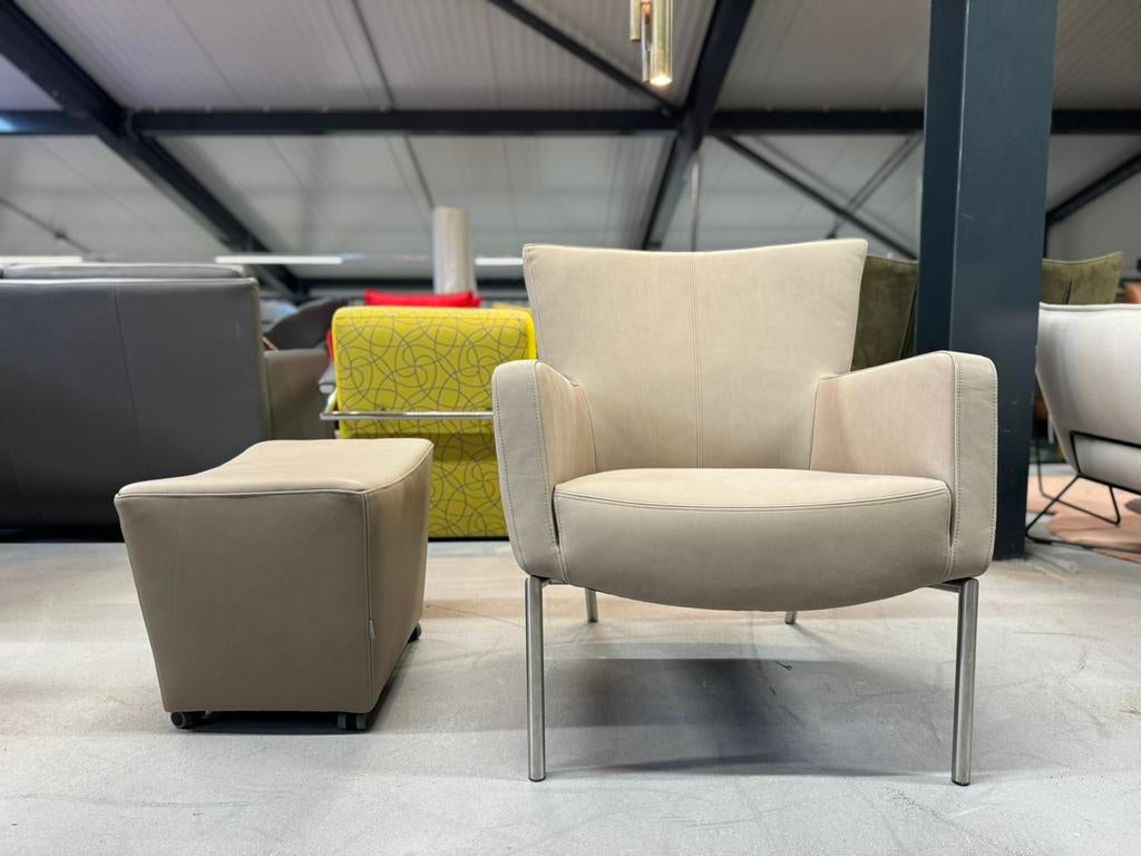 Nieuw Brees new World Elite fauteuil met poef Design Stoel, Brees new world, Nieuw, 75 tot 100 cm, Ophalen of Verzenden