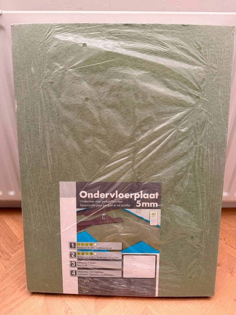 Ondervloerplaat 5mm (ondervloer), Overige materialen, Nieuw, 5 tot 10 m², Vloerisolatie