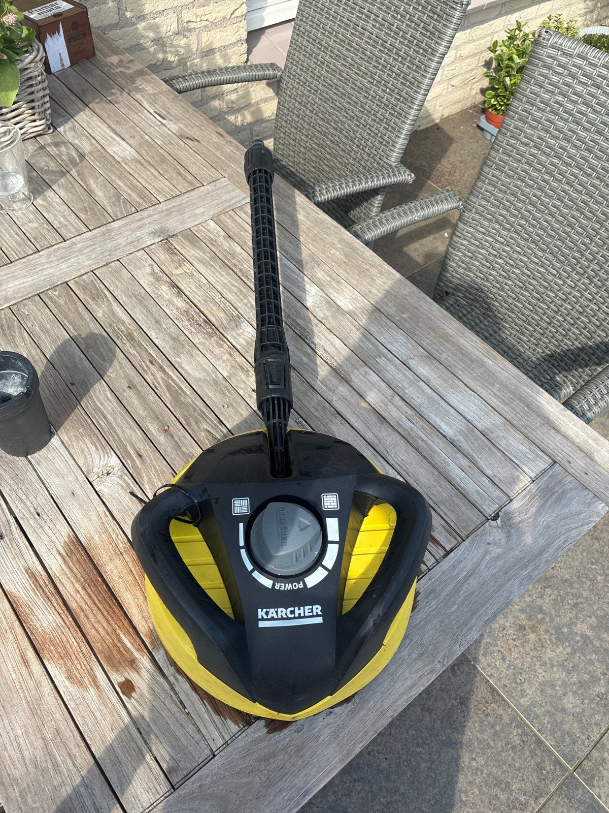 Kärcher T-Racer T 350 Terrasreiniger, Tuin en Terras, Hogedrukreinigers, Ophalen of Verzenden, Gebruikt, Met regelbare waterdruk