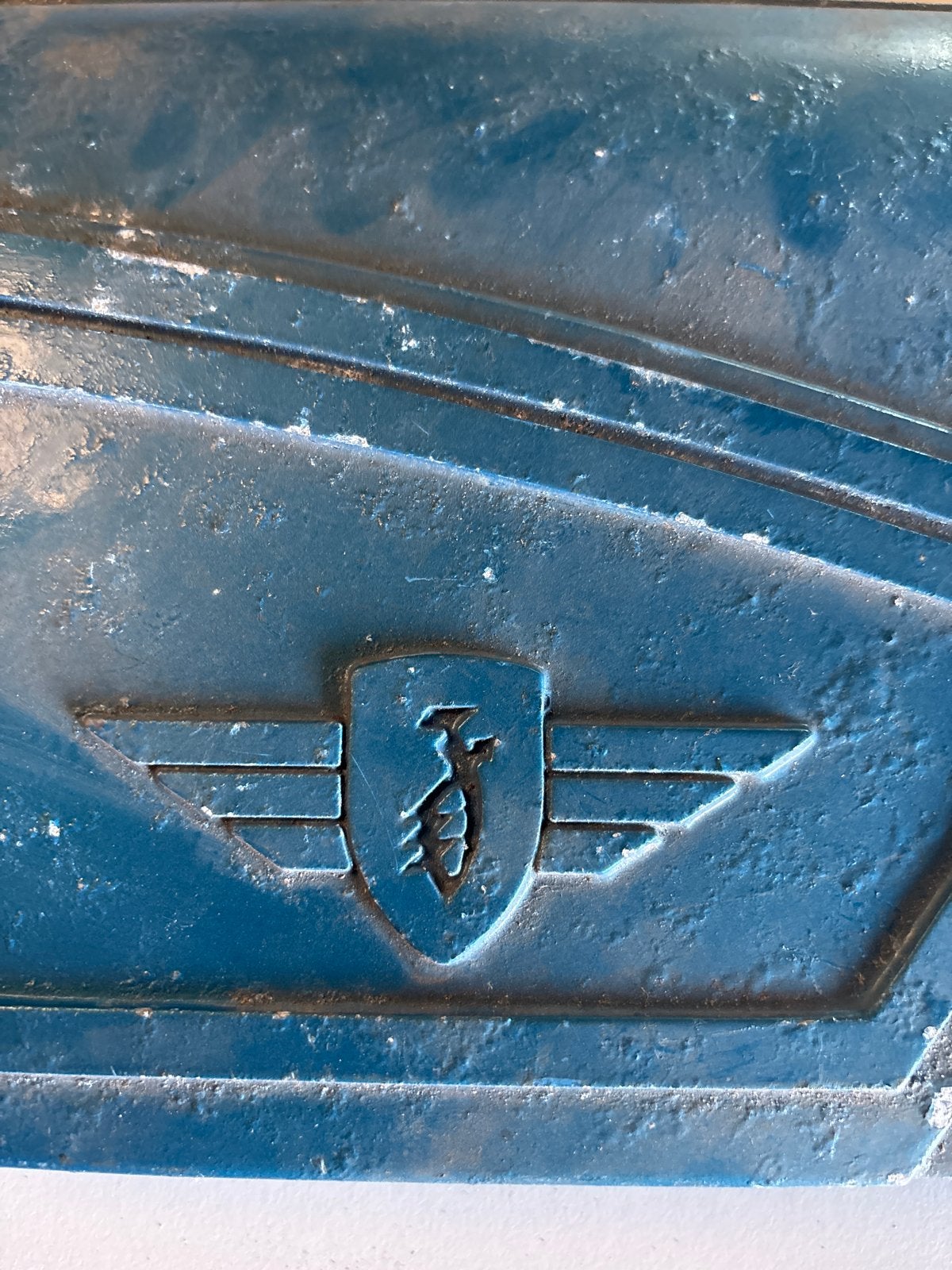 Zundapp zijkap rechts aluminium - Blauw (517-10-603), Ophalen of Verzenden, Gebruikt, Kap