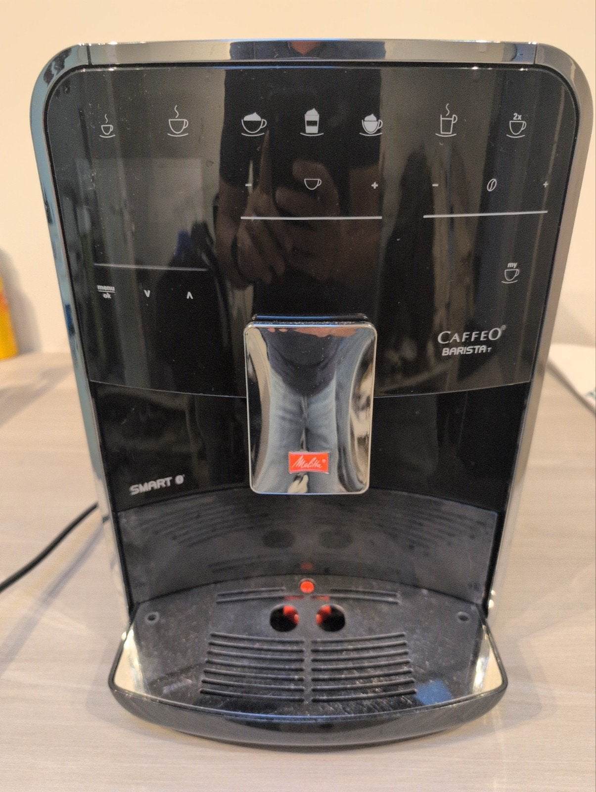 Melitta Caffeo Barista T - Defect (ventiel/zetgroep), Witgoed en Apparatuur, Ophalen of Verzenden, Niet werkend, Koffiemachine