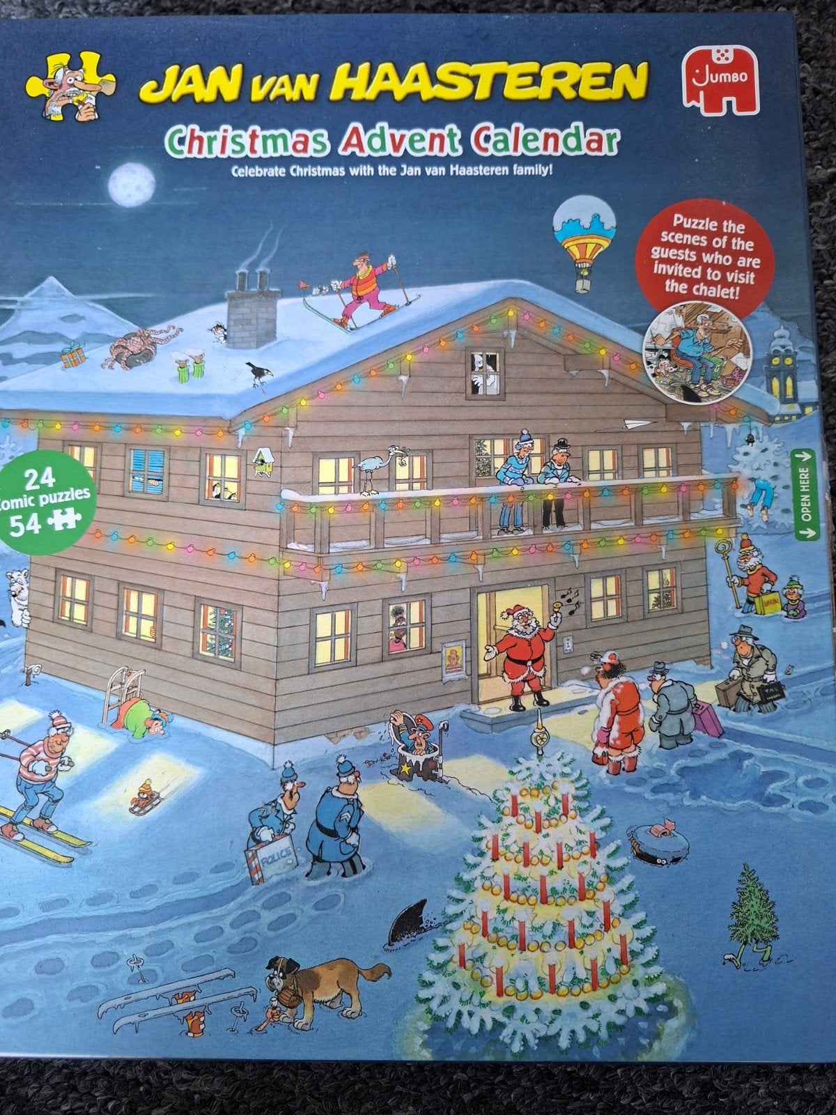Adventkalender Jan van Haasteren., Ophalen of Verzenden, Minder dan 500 stukjes, Zo goed als nieuw