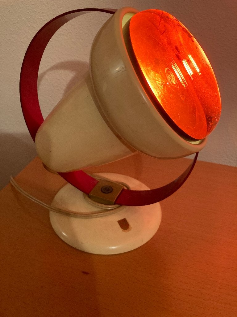 Vintage Philips Infraphil 7529 Warmtelamp, Philips, Gebruikt, Infraroodlamp, 60 watt of meer