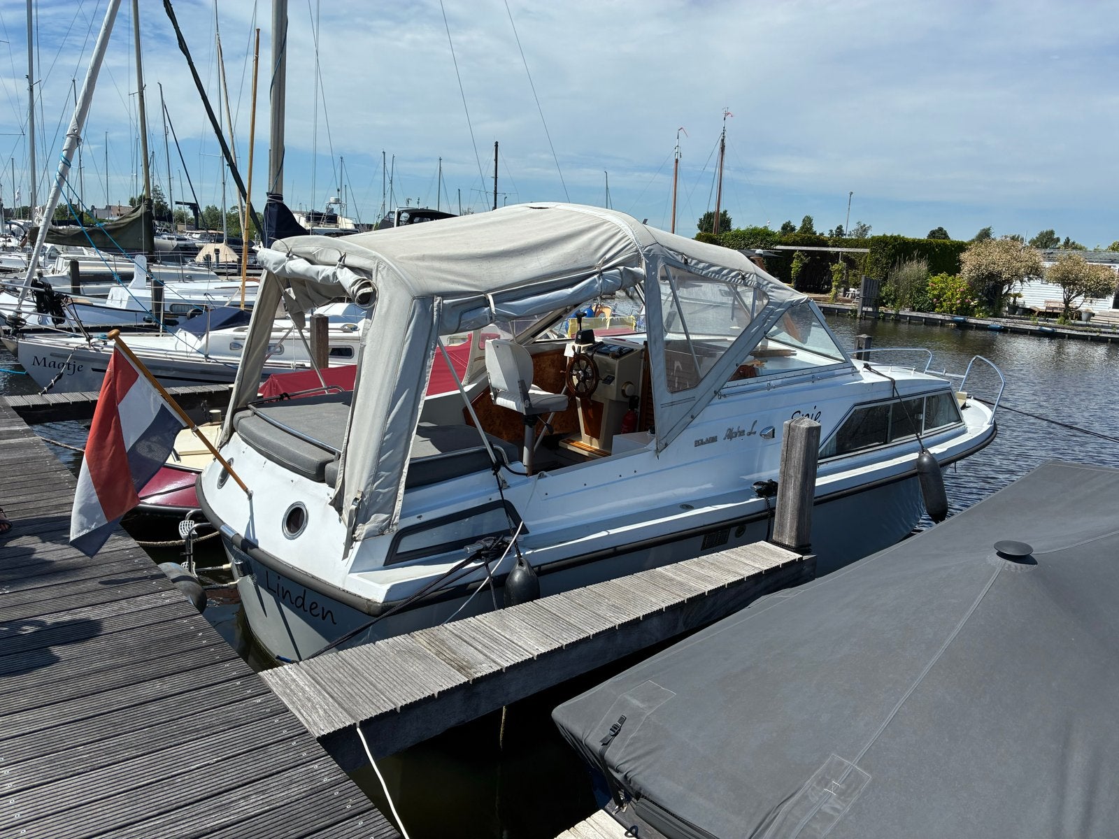 Polaris Alpha 770 de Luxe met Vetus diesel en boegschroef, Watersport en Boten, Ophalen, Gebruikt, Diesel, Polaris
