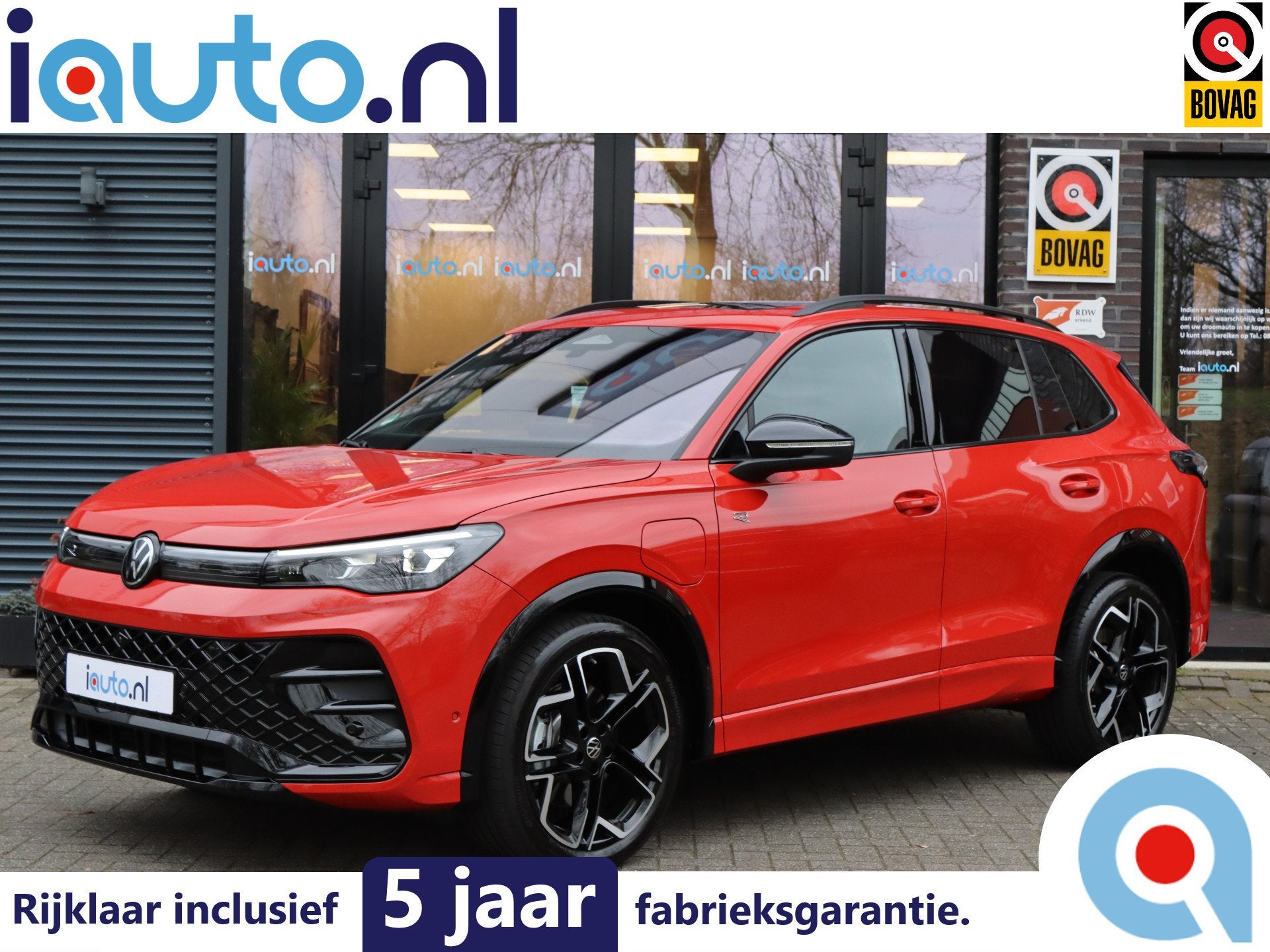 Volkswagen Tiguan 1.5 eHybrid 272pk R-Line Black Style Pano/, 12 maanden, Parkeerassistent, 4 cilinders, Hybride Elektrisch/Benzine