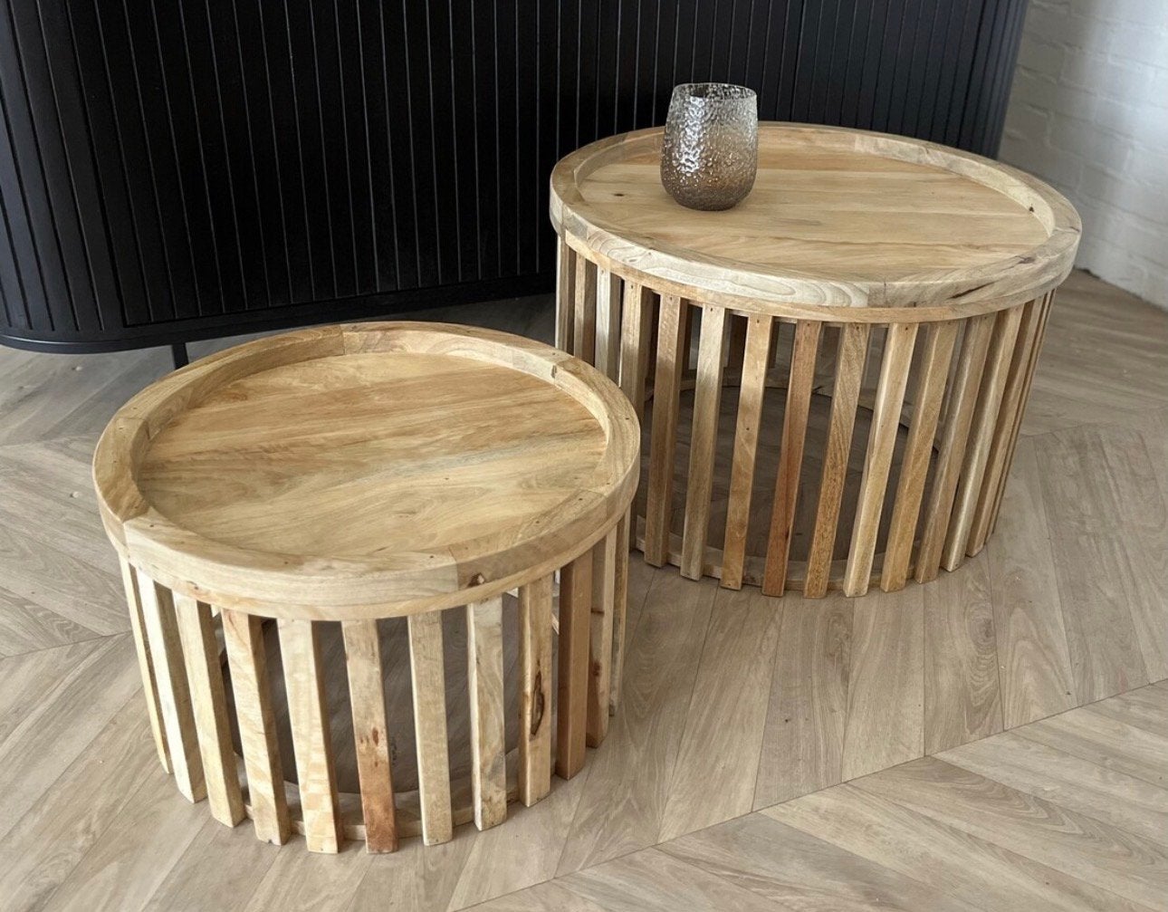 Magazijn Leegverkoop | Set Salontafels | Massief Mango Hout