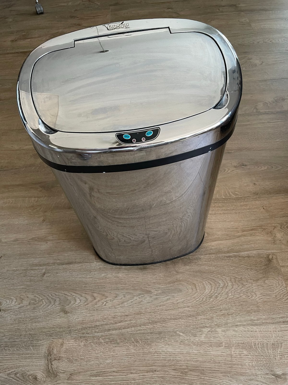 RVS Afvalbak met sensor - Kichen Move, Ophalen, 50 tot 75 cm, Zo goed als nieuw, Rvs