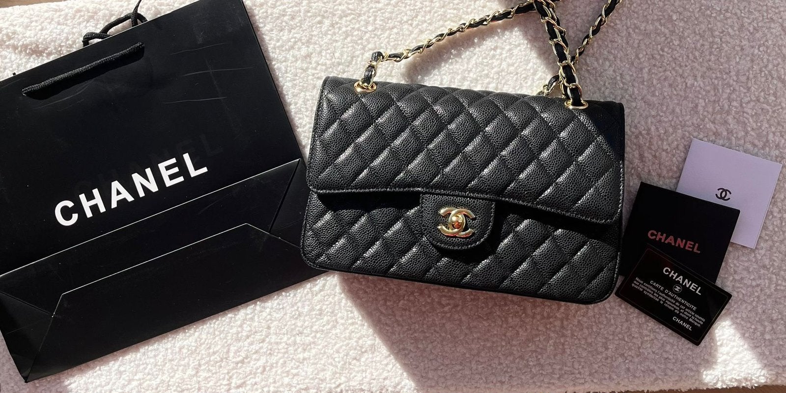 Medium classic flap bag | Double flap bag | Chique tas, Ophalen, Nieuw, Zwart, Handtas