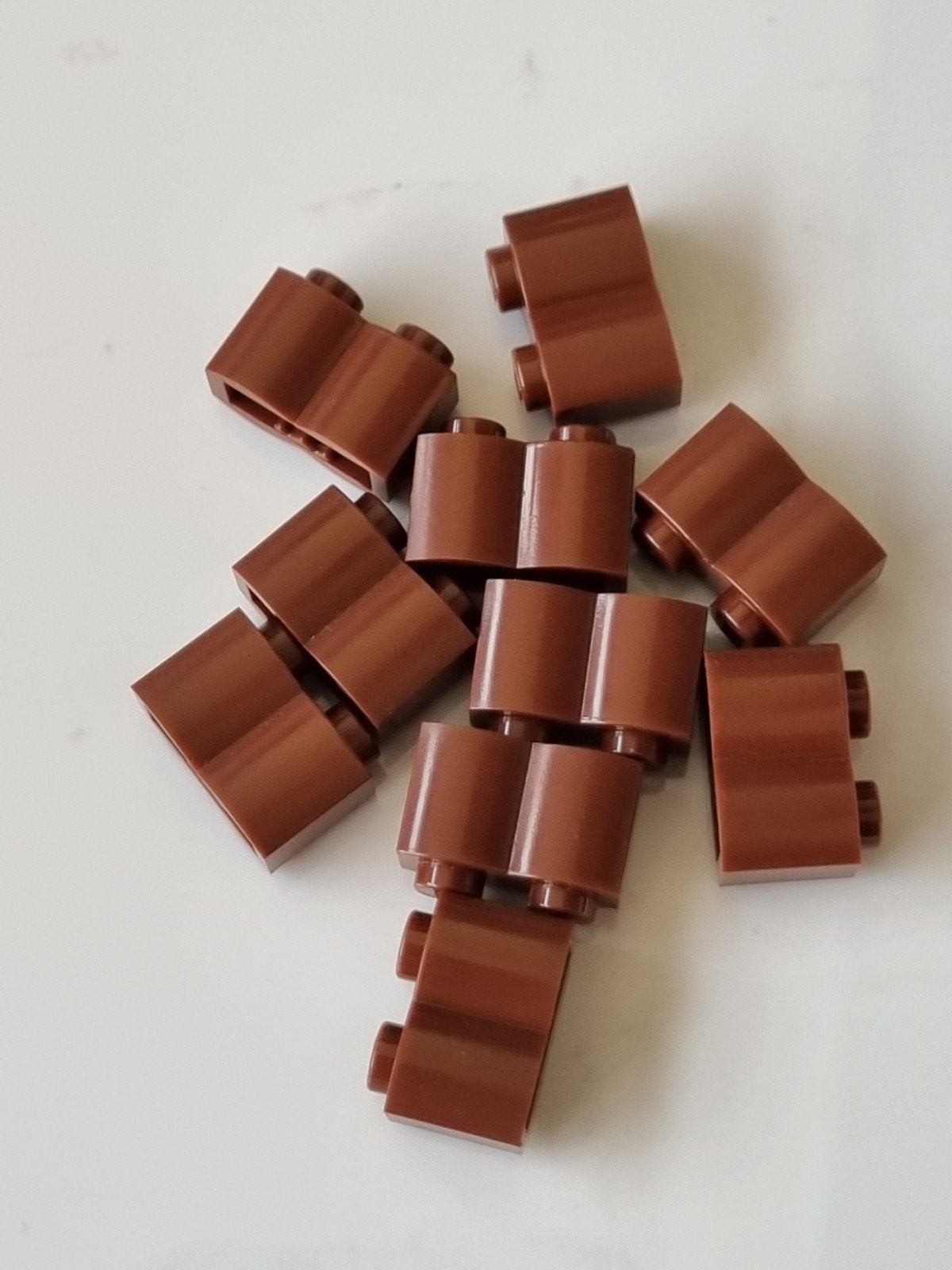 10 nieuwe lego log / boomstam stenen 1x2 bruin / redd.brown, Ophalen, Overige thema's, Lego, Nieuw