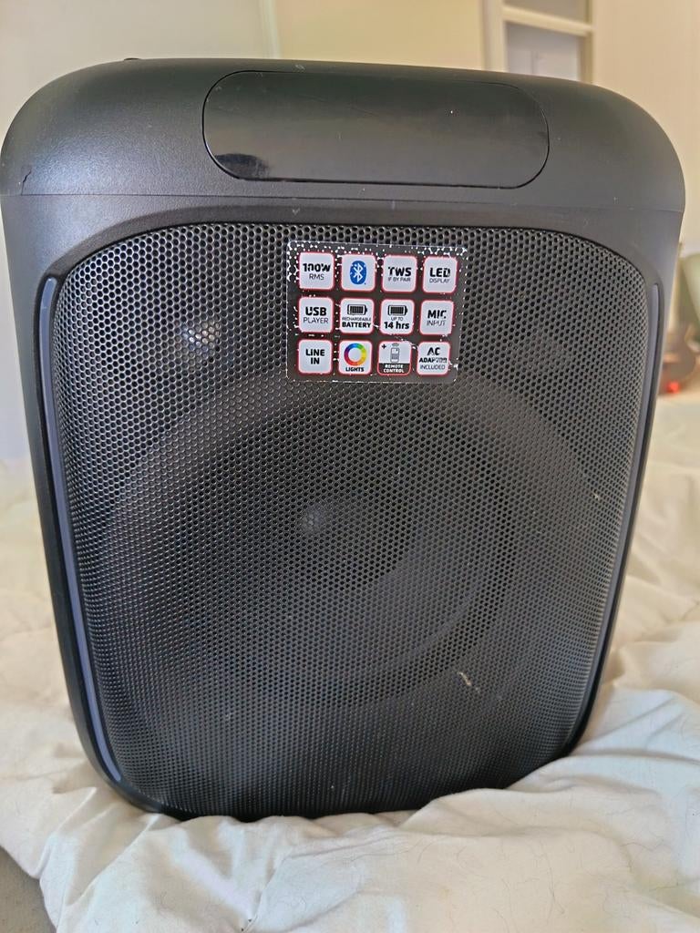 Lenco muziek box, Ophalen of Verzenden, 120 watt of meer, Front, Rear of Stereo speakers, Overige merken