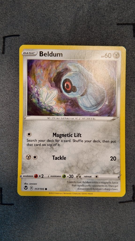Beldum 117 Silver Tempest | Pokemon kaart, Ophalen, Zo goed als nieuw, Losse kaart