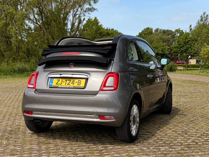 Fiat 500C Twinair Turbo 85pk lounge, Auto's, Voorwielaandrijving, 40 €/maand, Cabriolet, Leder en Stof