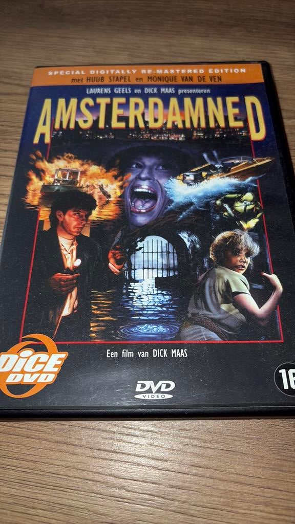 Amsterdamned van Dick Maas met Huub Stapel., Vanaf 16 jaar, Ophalen of Verzenden, Zo goed als nieuw, Actiethriller