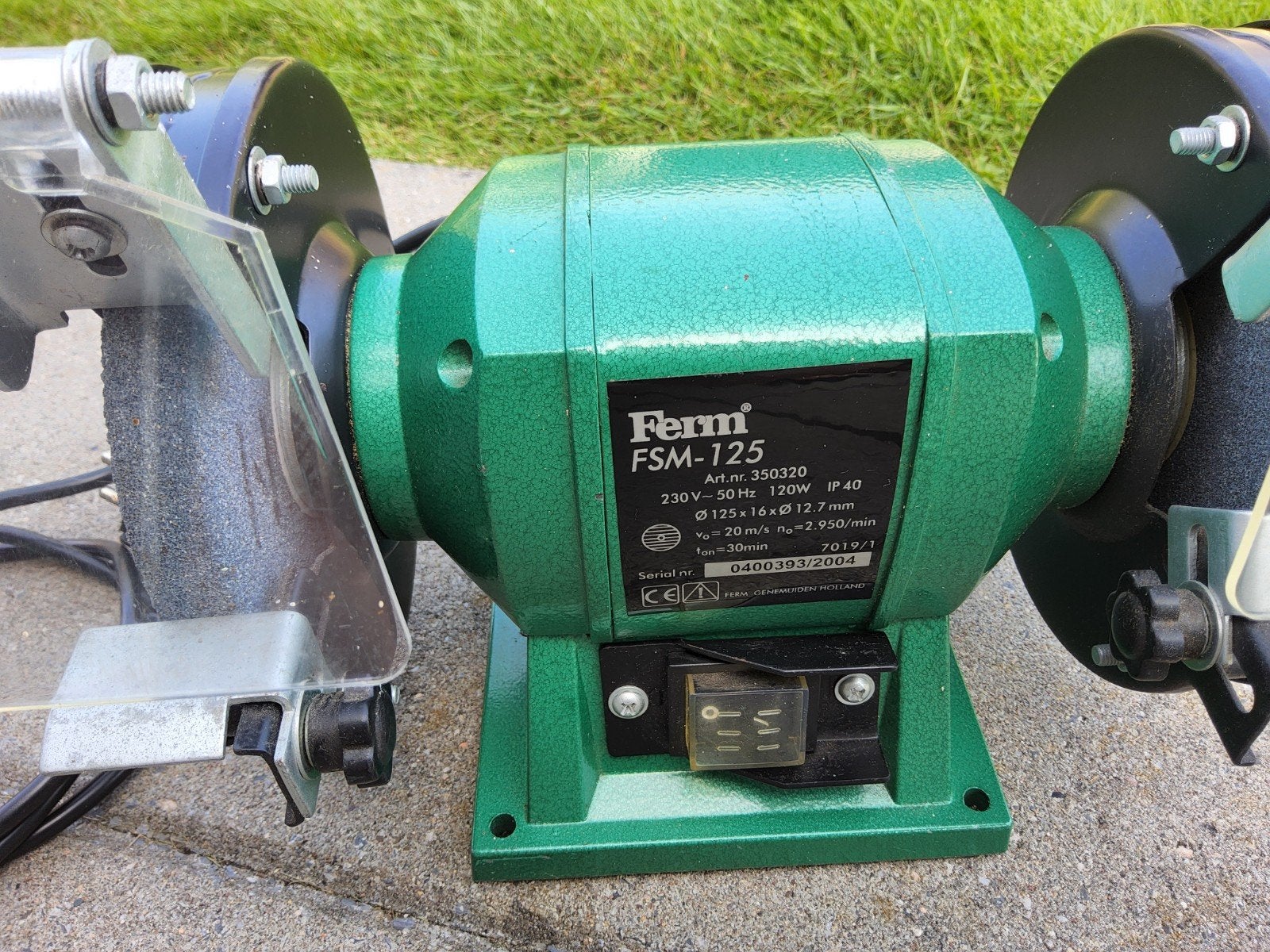 Ferm slijpmachine, Ophalen