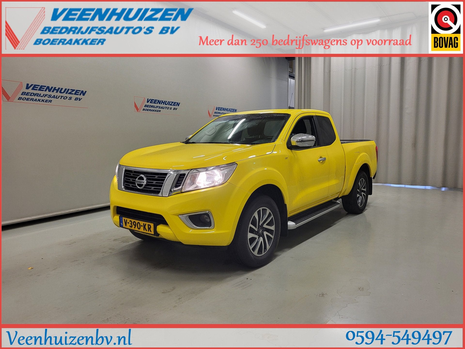Nissan Navara 2.3dCi 164pk Pick-up 3500kg Trekgewicht Euro 6, Auto's, Gebruikt, 4 cilinders, Bedrijf, 2 stoelen