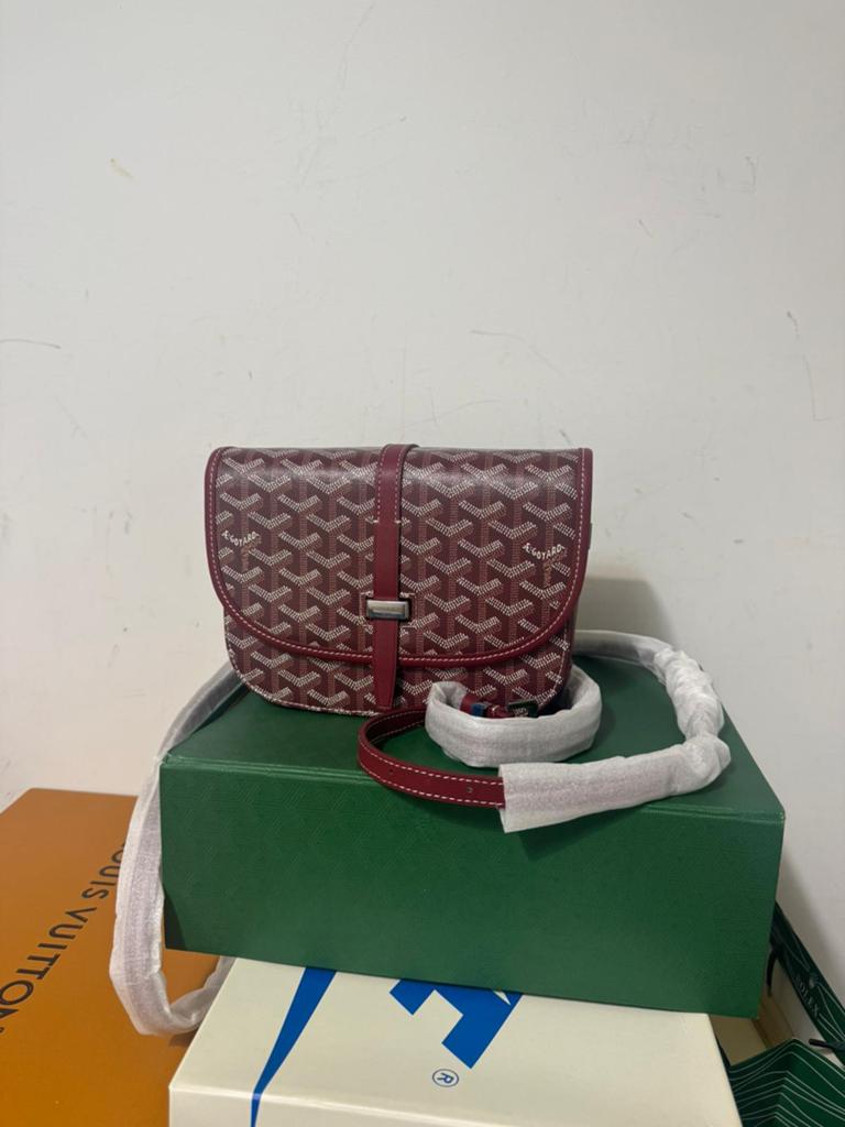 Goyard Belvèdere PM Schoudertas Bordeaux, Sieraden, Tassen en Uiterlijk, Ophalen of Verzenden, Nieuw