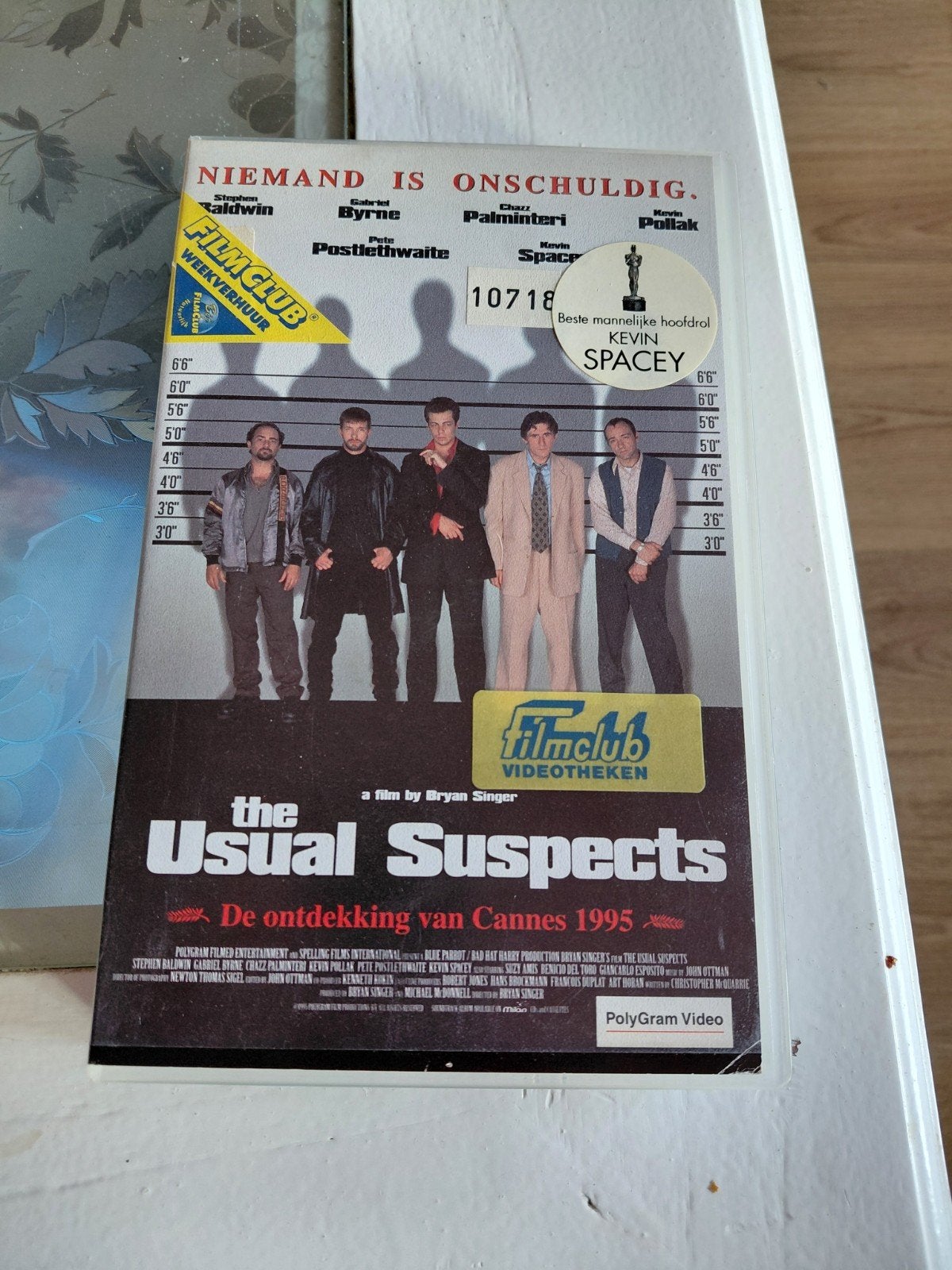 The Usual Suspects Ex-Rental VHS FilmClub Kevin Spacey, Gebruikt, Vanaf 16 jaar, Ex-rental, Ophalen of Verzenden