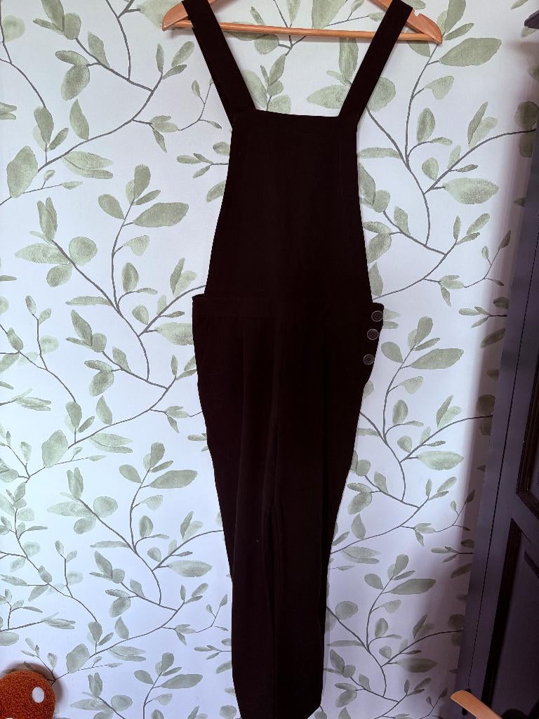 Atmosphere zwarte tuinbroek jumpsuit overall small 36, Atmosphere, Zwart, Ophalen of Verzenden, Zo goed als nieuw